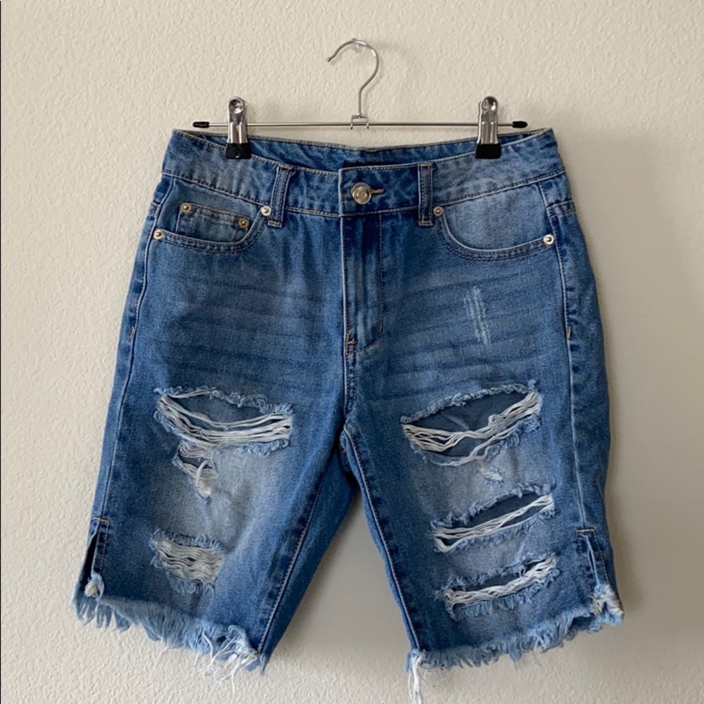 Denim shorts